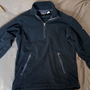 Vintage Patagonia Navy Quarter-Zip Fleece Jacket